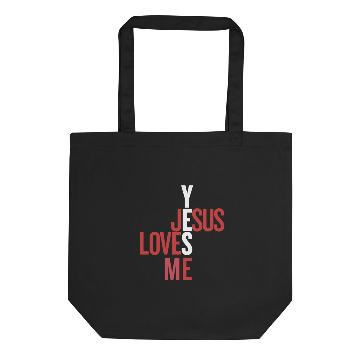 Eco Cotton Tote Bag: Yes Jesus Loves Me