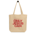 tote bag beige with red graphic design christian 